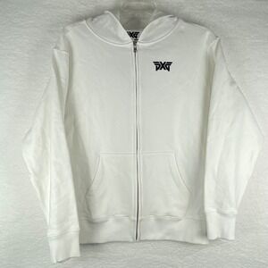PXG Parsons Xtreme Golf Full Zip Hoodie White USA Flag Logo Size L